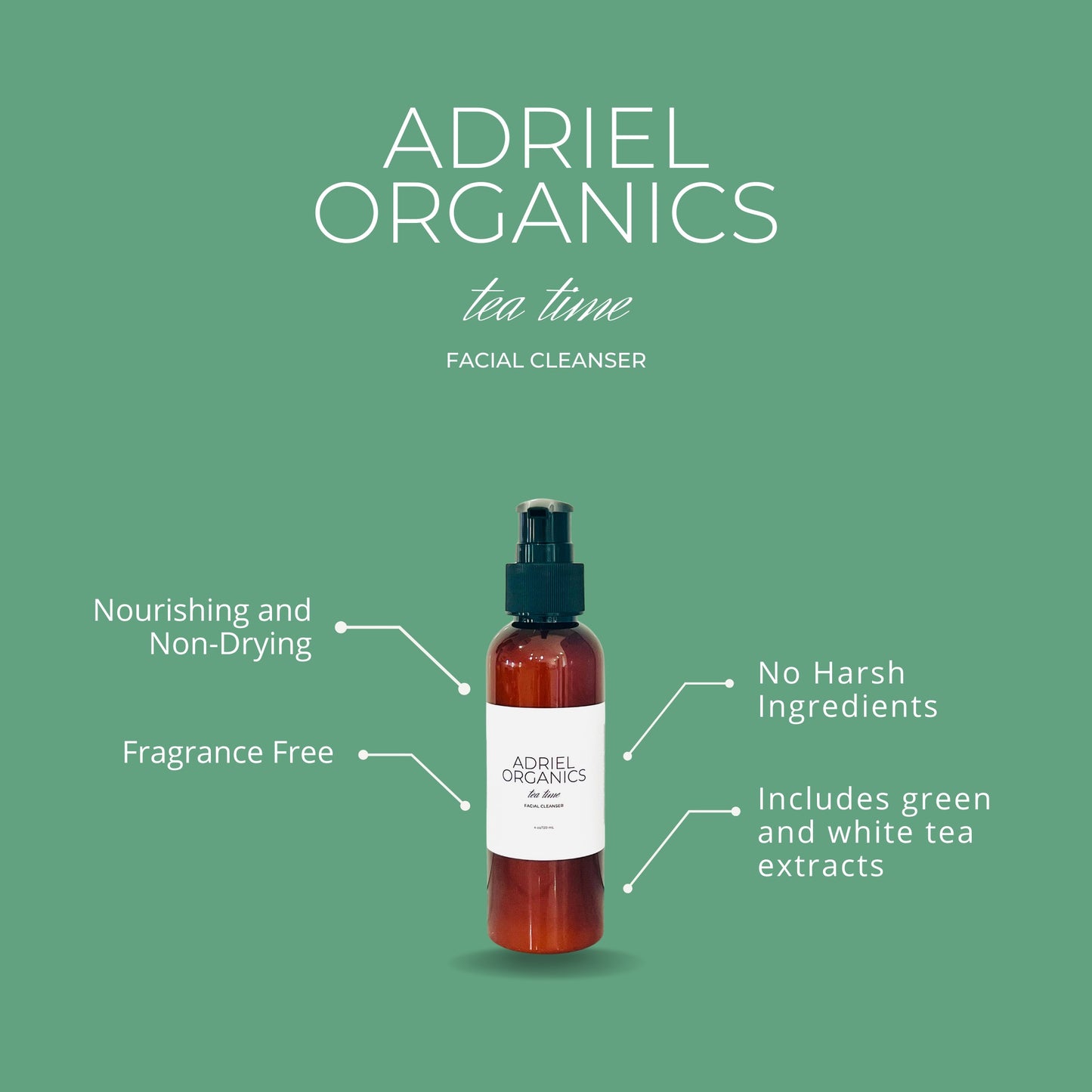 Tea Time Facial Cleanser, 4 oz.